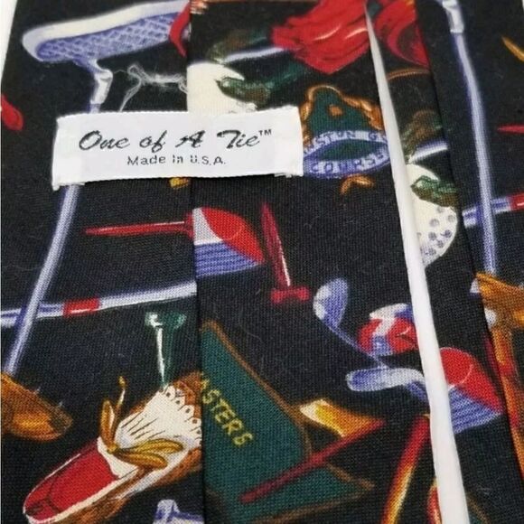 One of a Tie Mens Novelty Golf Tie - Picture 4 of 7